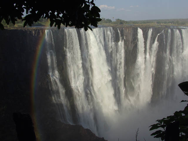 Arc-en-ciel aux chutes Victoria, sur le Zamb�ze