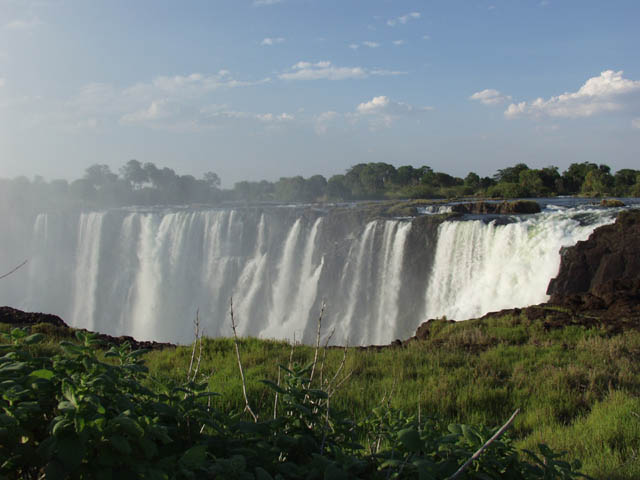 les chutes Victoria, sur le Zamb�ze